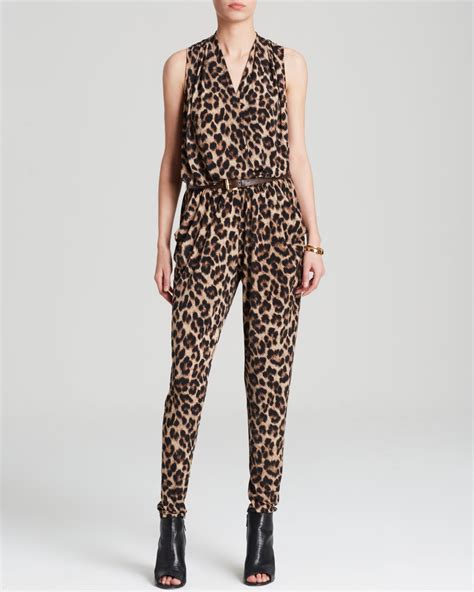 Michael Kors Leopard Print Jumpsuit 